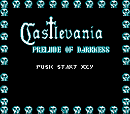 Castlevania - Prelude of Darkness (Hard Type) Title Screen